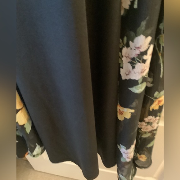 Liberty Love dress two pieces dress XL runs Small jacket is L floral sheer look - Picture 7 of 11